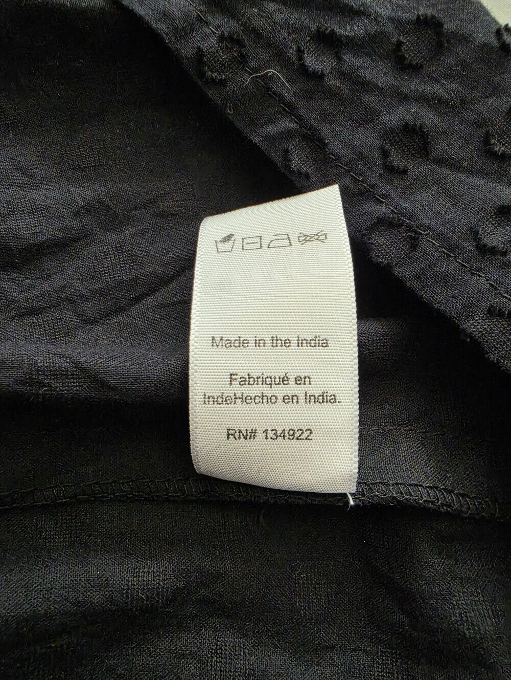 Emerson Fry India Collection Swiss Dot Cotton Black Isla Dress XS/S - Picture 10 of 10